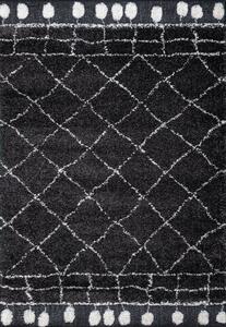 Vopi | Kusový koberec Rangpur 65217 699 černo-krémový - 80 x 150 cm