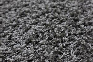 Vopi koberce Kusový koberec Color Shaggy šedý kytka - 120x120 kytka cm