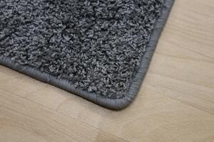 Vopi koberce Kusový koberec Color Shaggy šedý čtverec - 100x100 cm