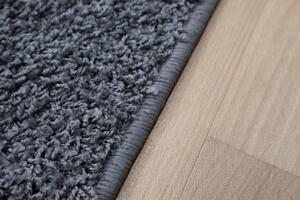 Vopi koberce AKCE: 69x69 cm Metrážový koberec Color Shaggy šedý - S obšitím cm