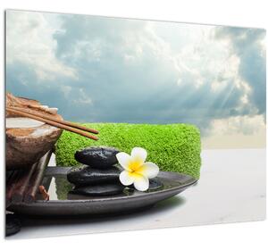Skleněný obraz - Spa and relax (70x50 cm)