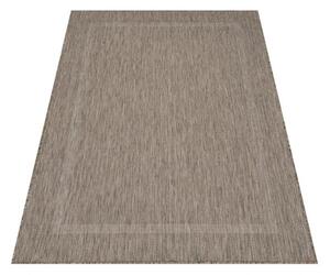 Šňůrkový koberec Relax ramka hnědý