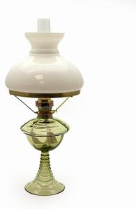 Floriánova huť Petrolejová lampa Jasmína - lesní zelená - komplet 5