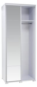 Bílá skříň s posuvnými dveřmi ONTARIO 100 cm