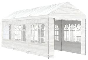 Altán se střechou bílý 6,69 x 2,28 x 2,69 m polyethylen
