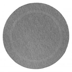 Šňůrkový koberec Relax ramka šedý, kruh