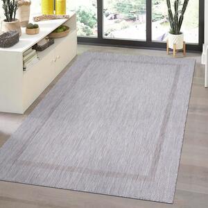 Šňůrkový koberec Relax ramka stříbrný
