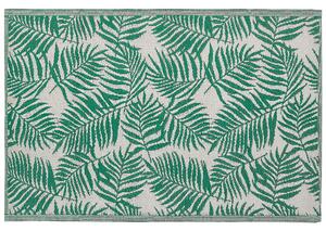 Venkovní koberec palmové listy smaragdový zelený 120 x 180 cm KOTA