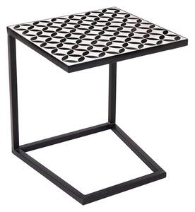 PALAZZO Příruční stolek - černá/bílá