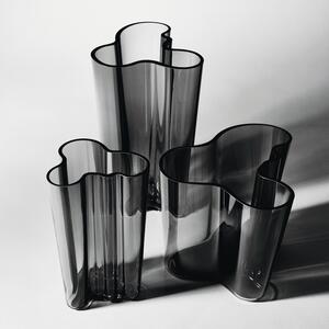 Iittala Váza Alvar Aalto 160mm, tmavě šedá