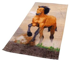 Jerry Fabrics Bavlněná froté osuška 70x140 cm - Kůň Horse brown
