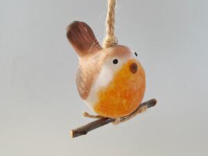 Ptáček na větvičce červenka Keramika Andreas