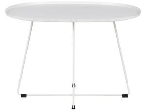 Hoorns Bílý kovový konferenční stolek Arborio XL 70 x 60 cm