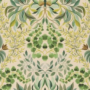 Květovaná tapeta KARAKUSA Designers Guild Odstín Tapety: Green PDG1157/04