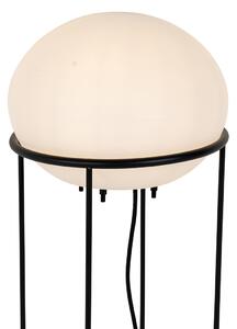 Designová venkovní stojací lampa černá - Jannie
