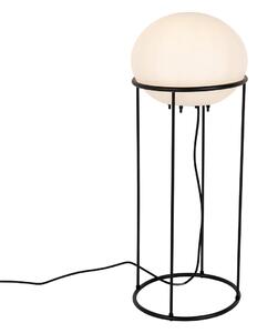 Designová venkovní stojací lampa černá - Jannie