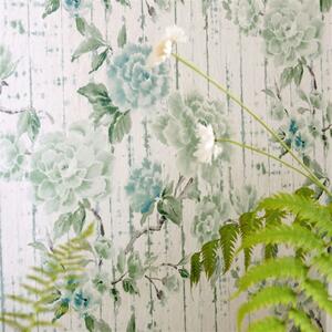 Květovaná tapeta KYOTO FLOWERS Designers Guild Odstín Tapety: Corail Fuchsia PDG1158/02