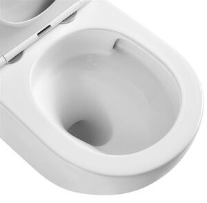 Mereo WC závěsné kapotované, tiché splachování, RIMLESS, 495x360x370, keramické, vč. sedátka CSS113S