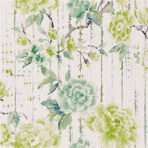 Květovaná tapeta KYOTO FLOWERS Designers Guild Odstín Tapety: Green PDG1158/03
