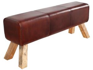 Lavice BOCK 120 CM pravá kůže Nábytek | Doplňkový nábytek | Pokojové lavice