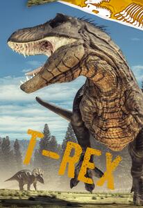 Bavlněné povlečení 140x200 + 70x90 cm - Tyranosaurus Rex