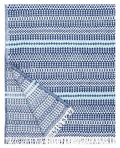 Lapuan Kankurit Vlněná deka Aino 130x170, modro-tyrkysová
