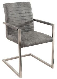 Židle IMPERIAL antik šedá mikrovlákno Nábytek | Jídelní prostory | Jídelní židle | Konzolové