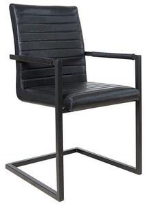 Židle IMPERIAL II antik černá syntetická kůže Nábytek | Jídelní prostory | Jídelní židle | Konzolové