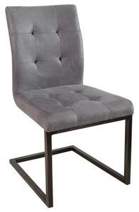 Židle OXFORD šedá mikrovlákno Nábytek | Jídelní prostory | Jídelní židle | Konzolové