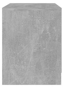 Noční stolky Imani - 2 ks - 45x34,5x44,5 cm | betonově šedé