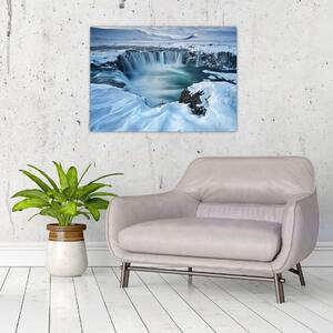 Obraz - Vodopád Bohů, Island (70x50 cm)