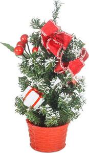 Stromeček ozdobený, umělá vánoční dekorace, barva červená YS20-011 Art
