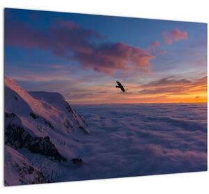 Obraz při západu slunce, Mt. Blanc (70x50 cm)