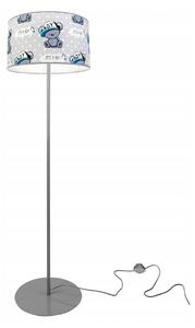 Dětská stojací lampa Cone, 1x textilní stínítko se vzorem, (výběr ze 2 barev konstrukce), o