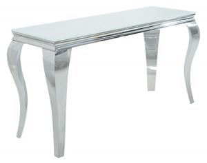 Noble Home Bílo-stříbrný konzolový stolek Modern Barock 145 cm