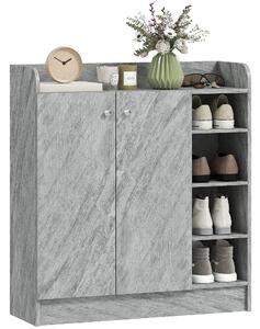 Botník HOMCOM se 4 přihrádkami – pojme 12 párů, 83 x 30 x 90 cm | Aosom