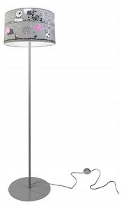 Dětská stojací lampa Ladybird, 1x textilní stínítko se vzorem, (výběr ze 2 barev konstrukce), o