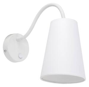 TK LIGHTING Nástěnné bodové svítidlo - WIRE 2445, 230V/15W/1xE27, bílá