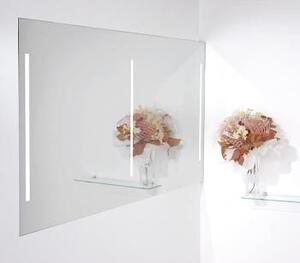 Luxusní zrcadlo DUO LUMINA WHITE 140/70 s osvětlením Zrcadla | Hranatá