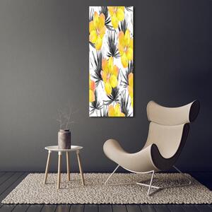 Fotoobraz na skle Tropické květiny pl-osh-50x125-f-112718901