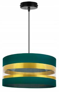 Závěsné svítidlo Intense Gold, 1x textilní stínítko (výběr ze 6 barev), (výběr ze 3 barev konstrukce), (fi 40cm)