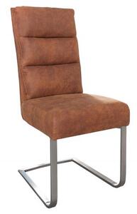 Konzolová židle COMFORT vintage světle hnědá mikrovlákno skladem