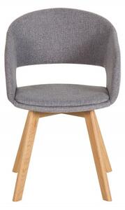 Židle NORDIC STAR šedá strukturovaná látka Nábytek | Jídelní prostory | Jídelní židle | Všechny jídelní židle