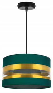 Závěsné svítidlo Intense Gold, 1x textilní stínítko (výběr ze 6 barev), (výběr ze 3 barev konstrukce), (fi 35cm)