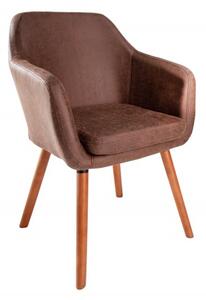 Židle SUPREME vintage hnědá mikrovlákno Nábytek | Jídelní prostory | Jídelní židle | Všechny jídelní židle