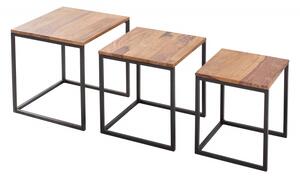 3SET konferenční-odkládací stolek FUSION masiv sheesham Nábytek | Obývací pokoj | Konferenční stolky | Všechny konferenční stolky