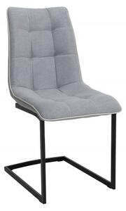Jídelní židle MIAMI světle šedá plochá tkanina skladem
