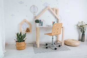 Vingo Dětský dřevěný psací stoleček - přírodní