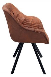 Židlo-křeslo DUTCH COMFORT antik hnědé mikrovlákno Nábytek | Jídelní prostory | Jídelní židle | Všechny jídelní židle
