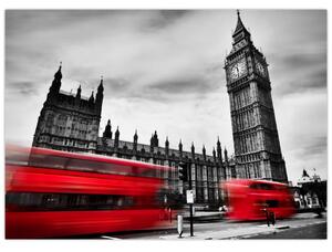 Skleněný obraz - Londýnské Houses of Parliament (70x50 cm)